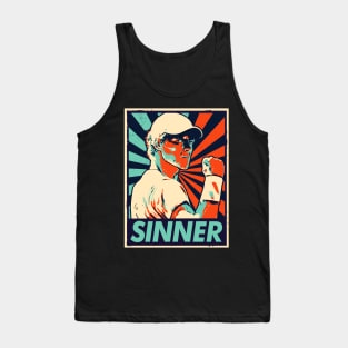 Jannik Sinner Retro Tank Top